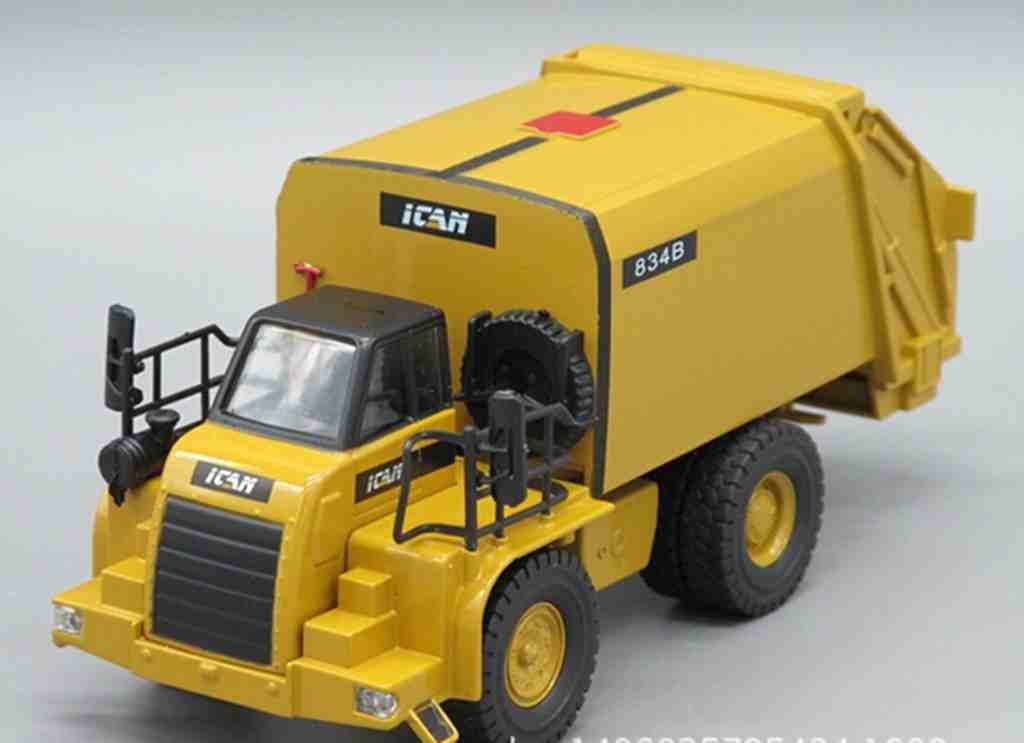 toy garbage truck with compactor