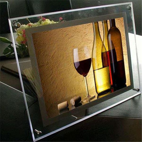 2018 Acrylic Led Crystal Light Box For Picture Frame And 2018 Acrylic Led Crystal Light Box For Picture Frame And Table With Restaurant Fast Food Board From