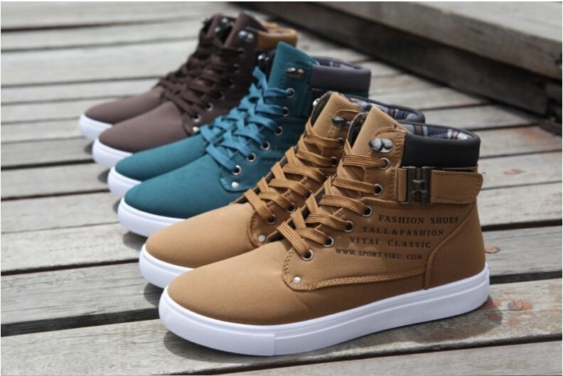 mens casual high top shoes