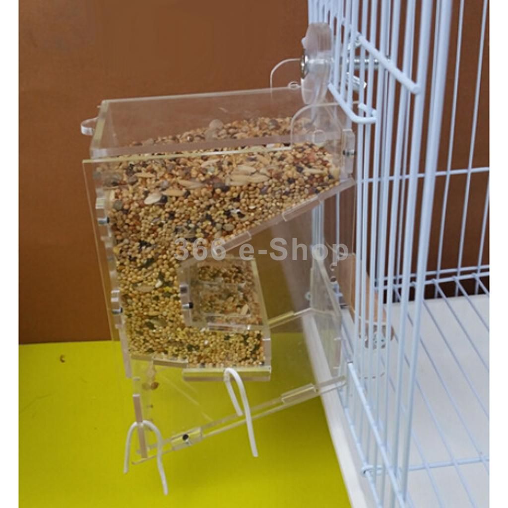 Acheter Gros Clear Acrylic Pet Parrot Oiseaux Automatique Cage