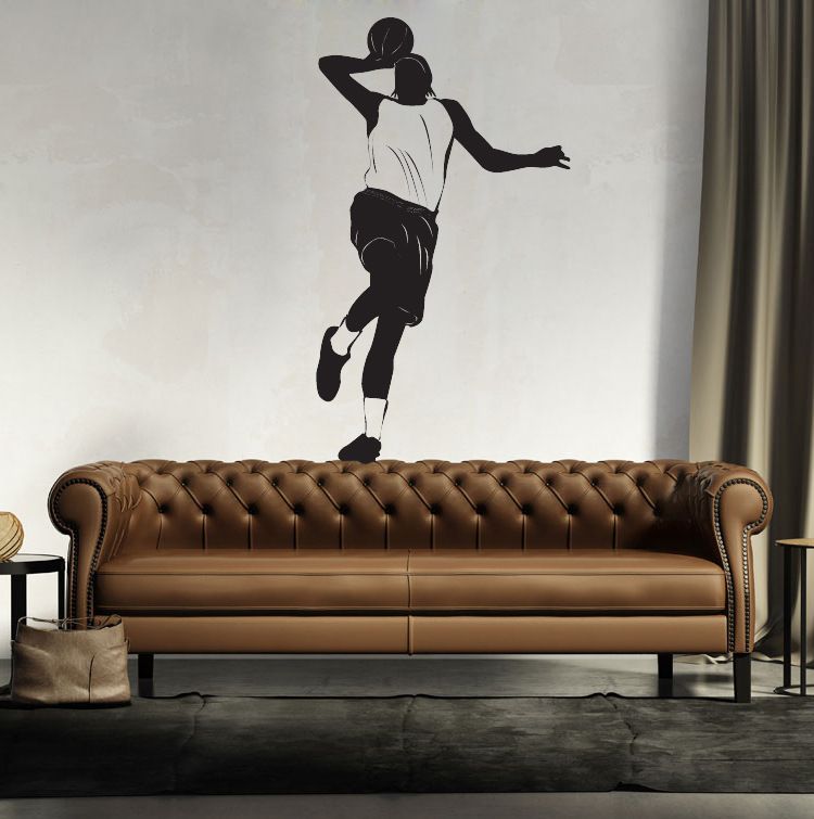 Wall Decoration Stickers basketball player wall art mural decor sport boys home decoration Wall Decoration Stickers basketball player wall art mural decor sport boys home decoration