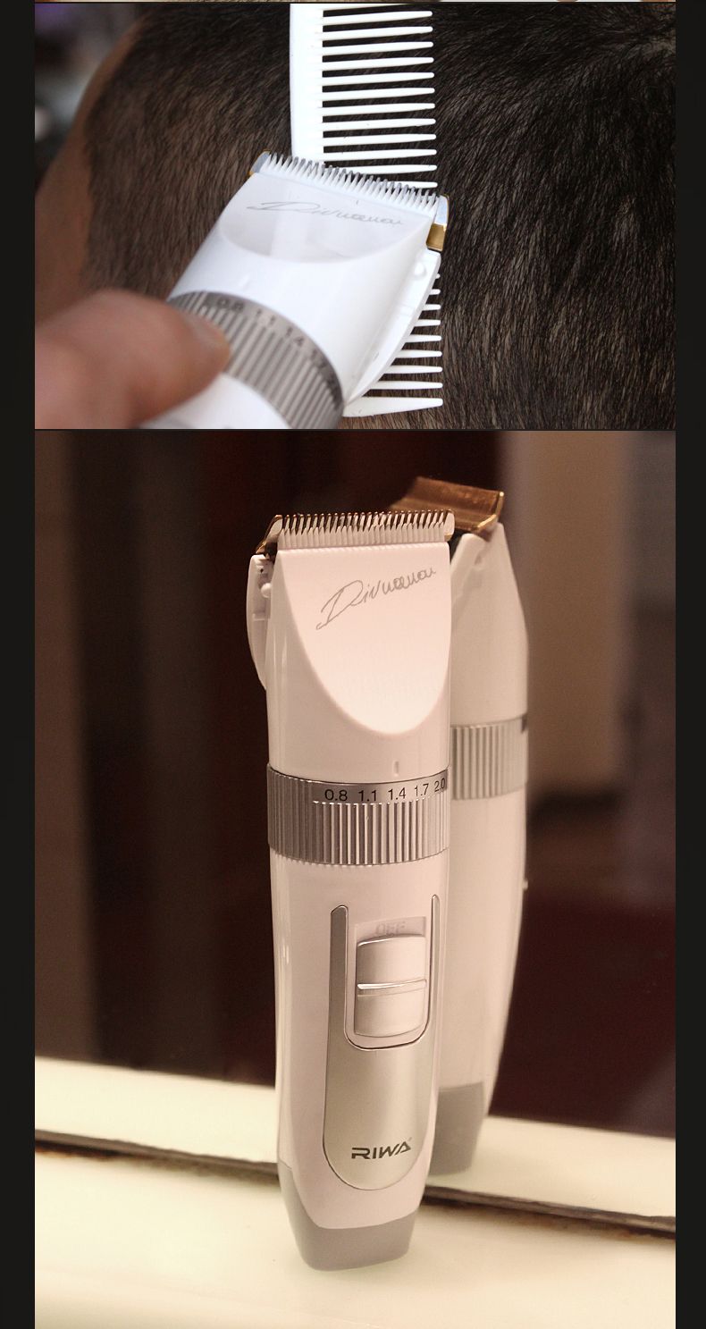 Riwa Hair Clipper Re 730ak White Color Rechargeable Home Use Hair