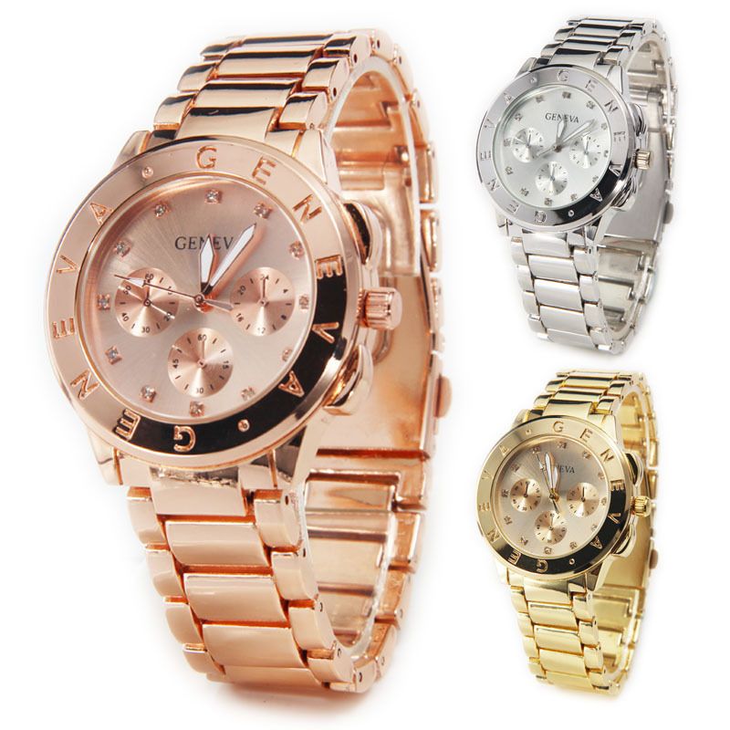 Grosshandel Die Neue Geneva Uhr Genf Drei Augen Diamant Uhr Klassischen Mode Frauen Uhr Zifferblatt Streifen Von Hunanxtay 7 5 Auf De Dhgate Com Dhgate