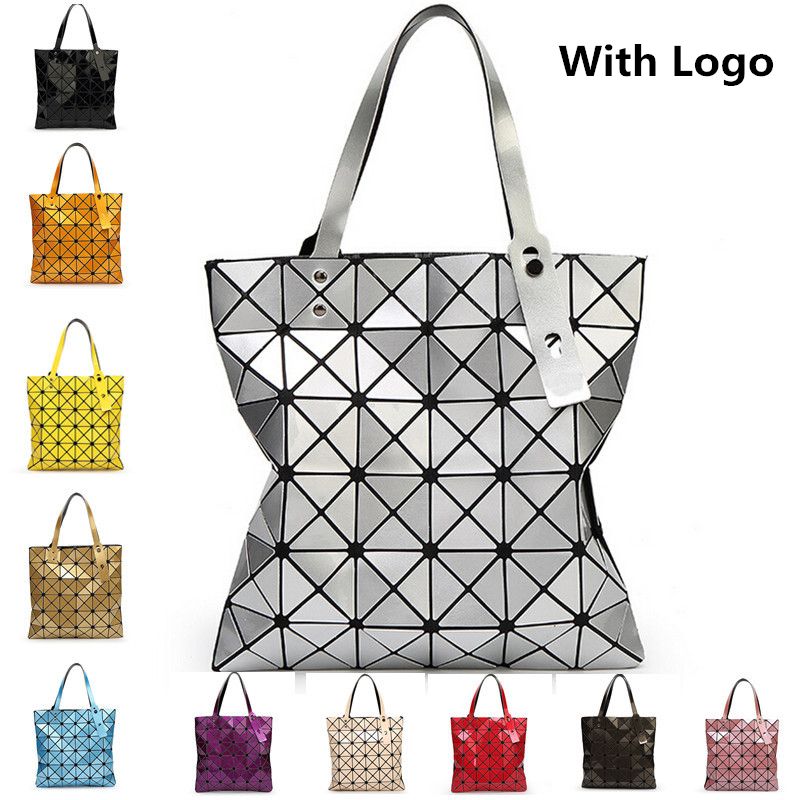 With Logo Women Fashion Baobao Bag Geometry Package Sequins Mirror