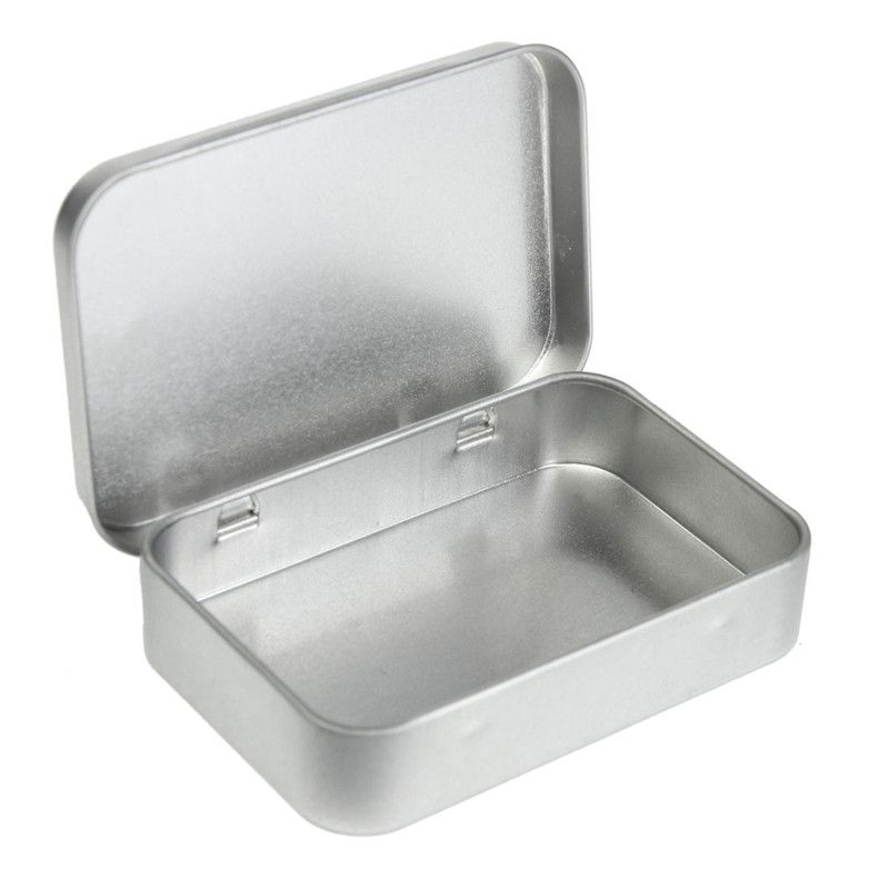 Storage Box TT00009106 220mm 'Drill' Metal Hinged Tin 