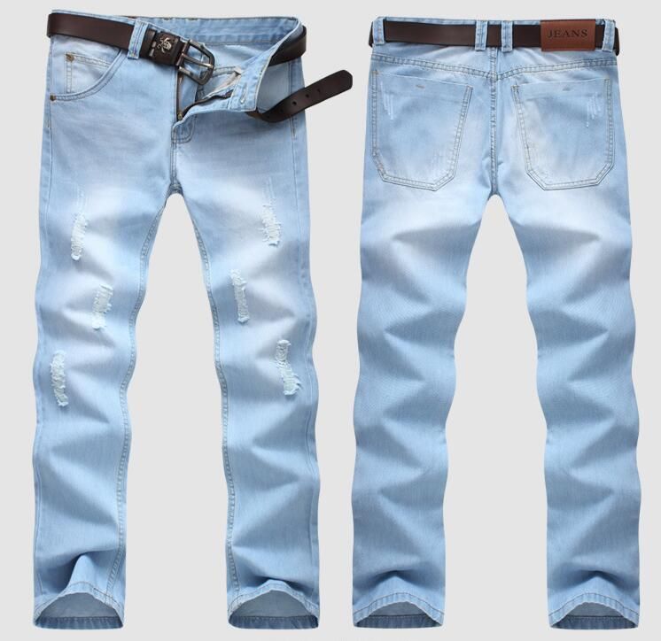 light coloured denim pants