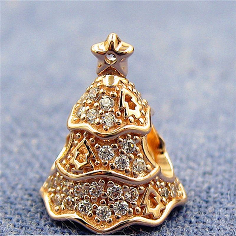 Rose Gold Plated Twinkling Christmas 