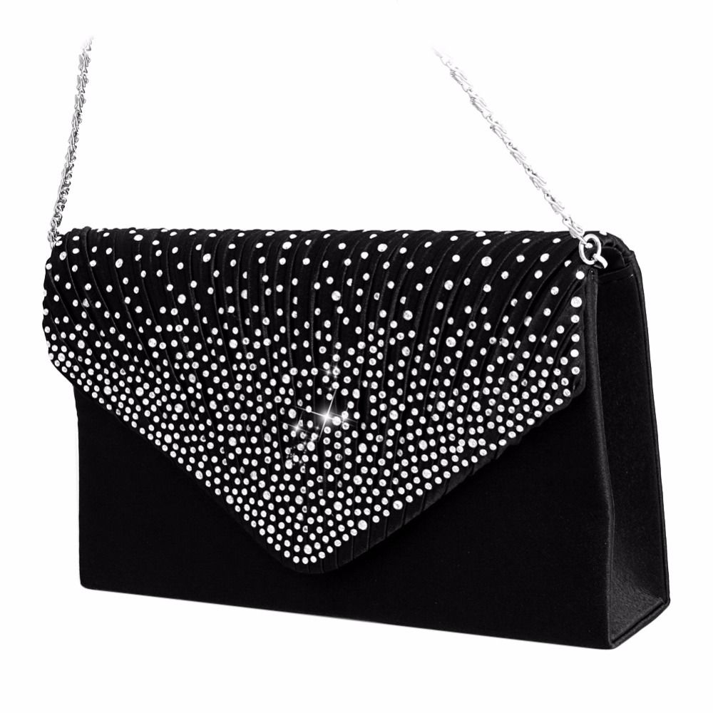 black glitter handbolsa