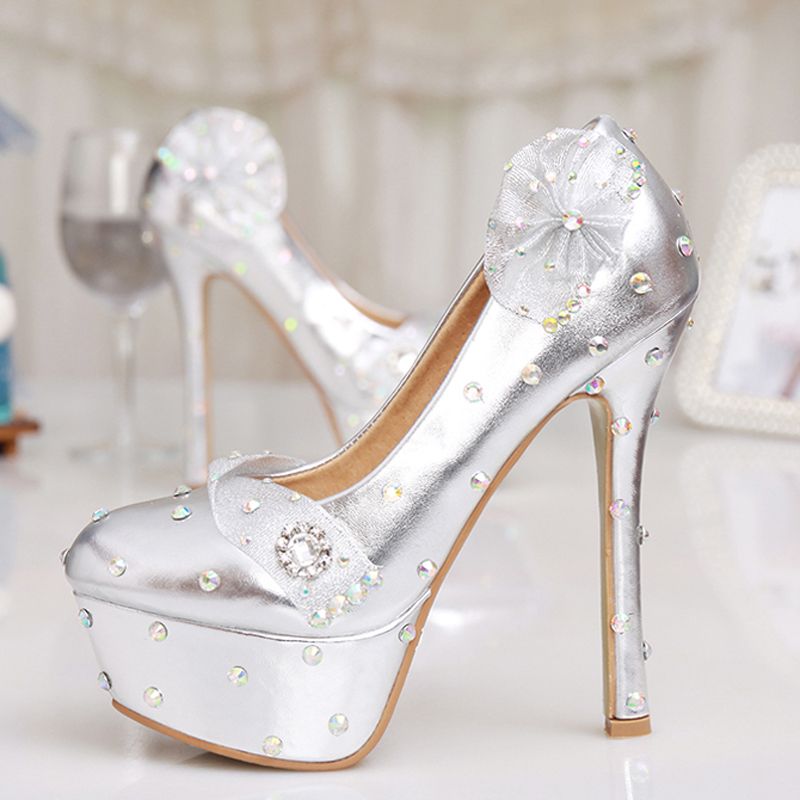 silver bridesmaid shoes uk