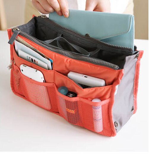 DHL SF FedEx Bag In Bag Dual Insert Multi Function Handbag Makeup