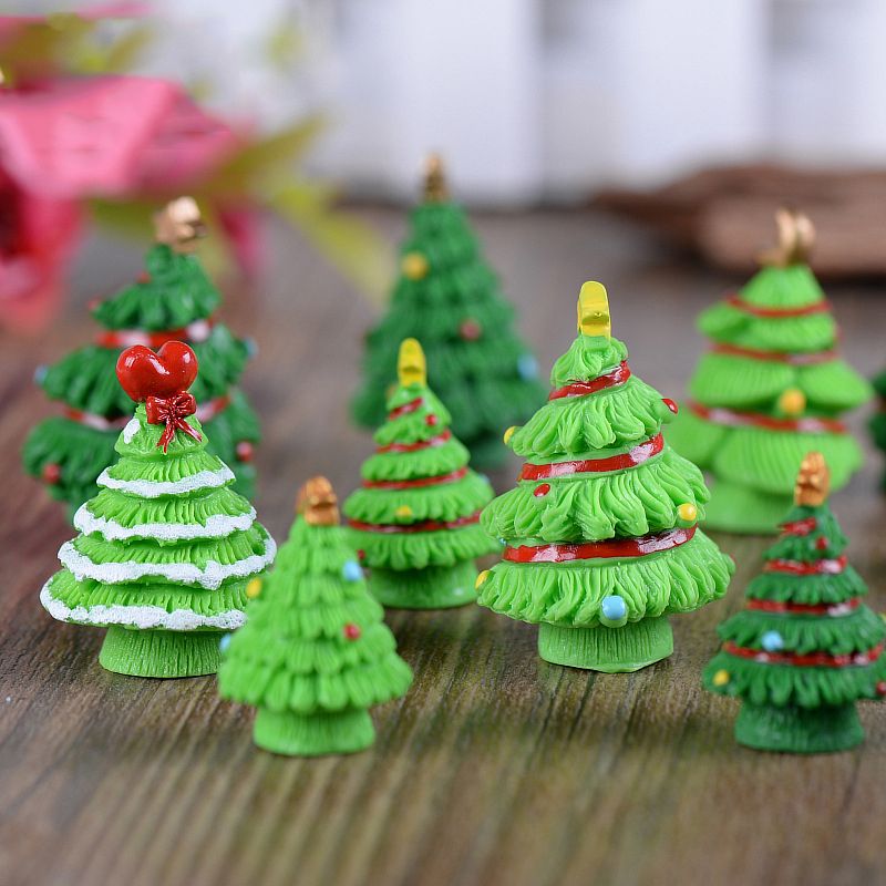 Christmas Trees Gift Miniature Decoration Mini Craft Micro