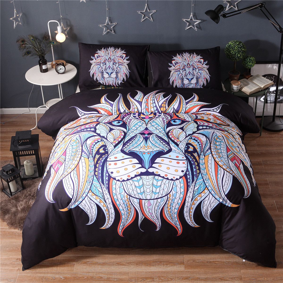 Sogala Duvet Cover Set Microfiber Boho Style Printed Animal