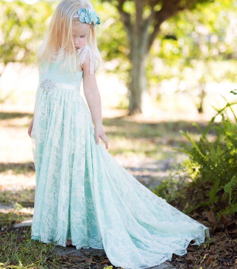 flowing flower girl dresses