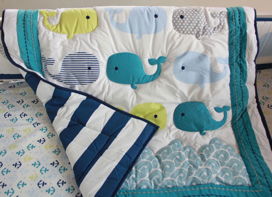 whale nursery bedding