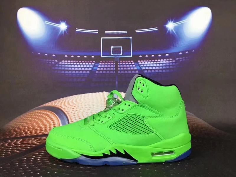 green suede 5s