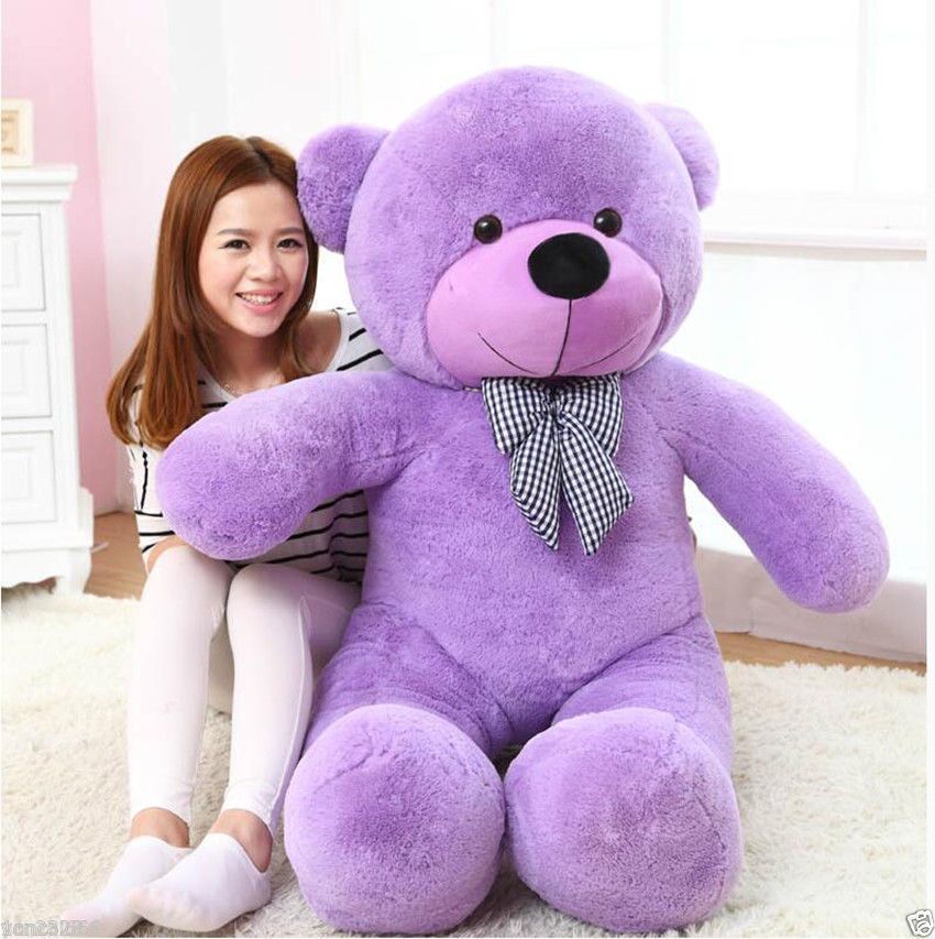 big purple teddy bear for sale