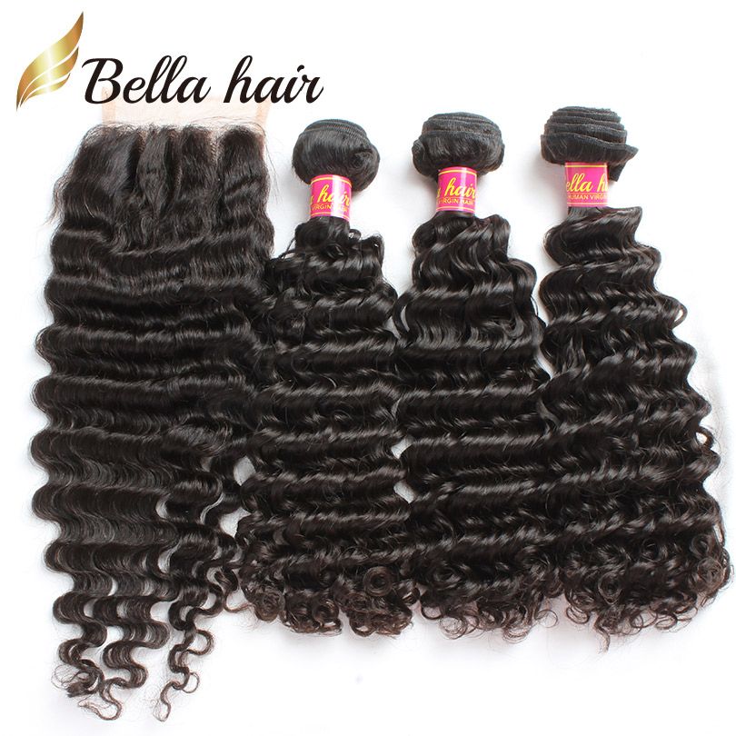 hair weaves with 3 part closure