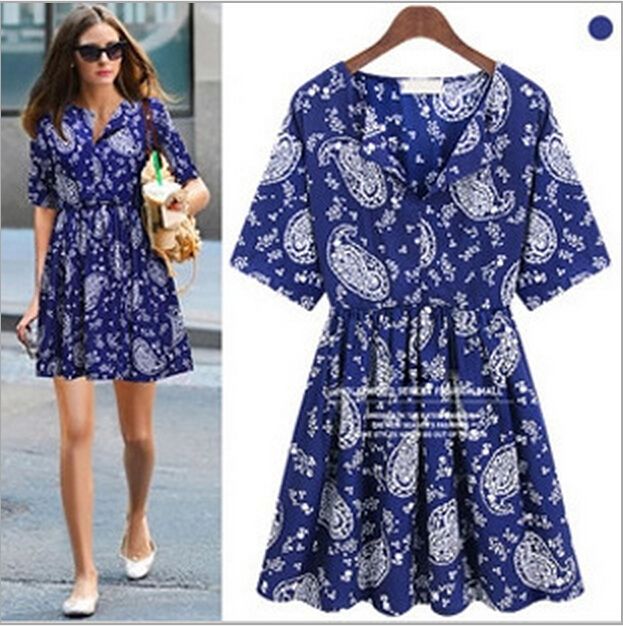 floral casual dress with sleeves