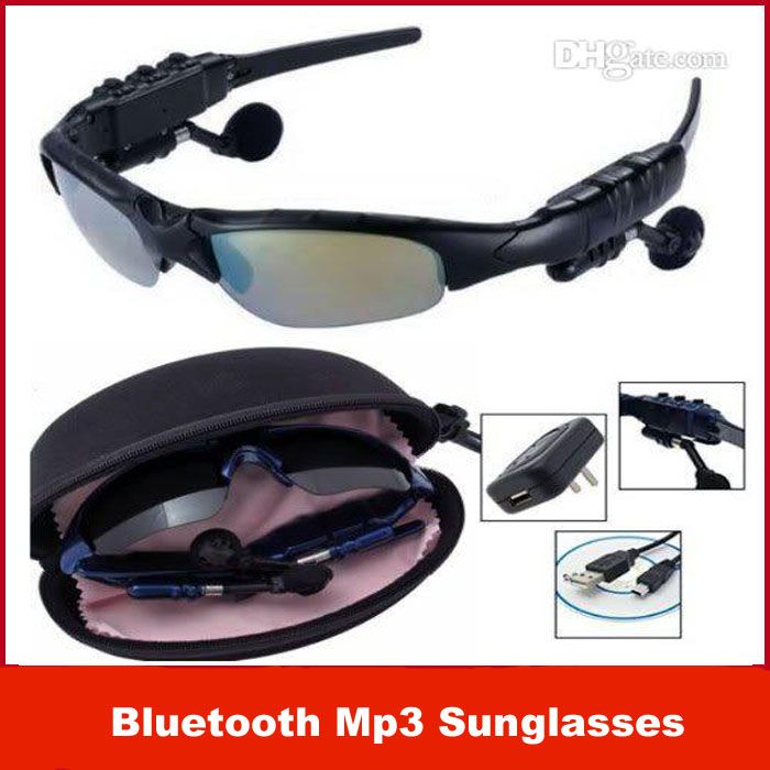 Sunglasses Mp3 Player With Bluetooth Sunglass 2GB 4GB Headset Black