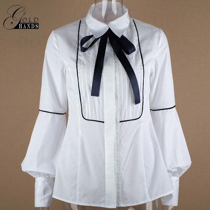 blusas con corbatas femeninas