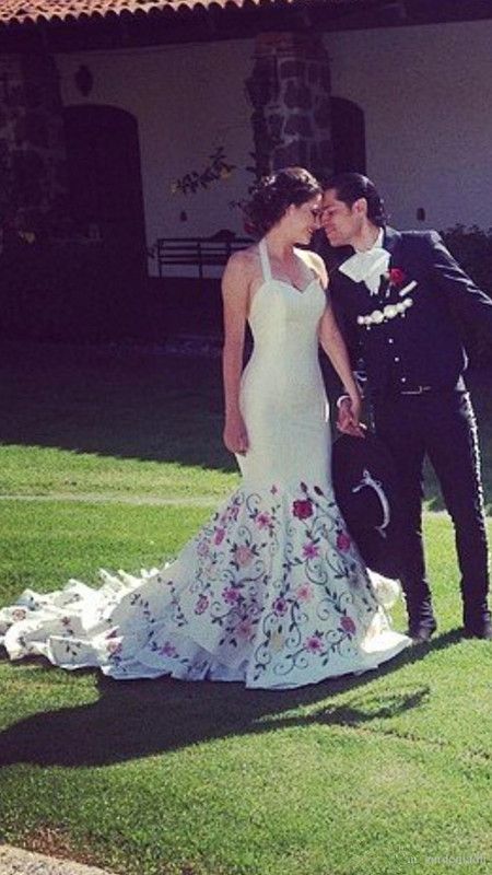 mexican mermaid wedding dress