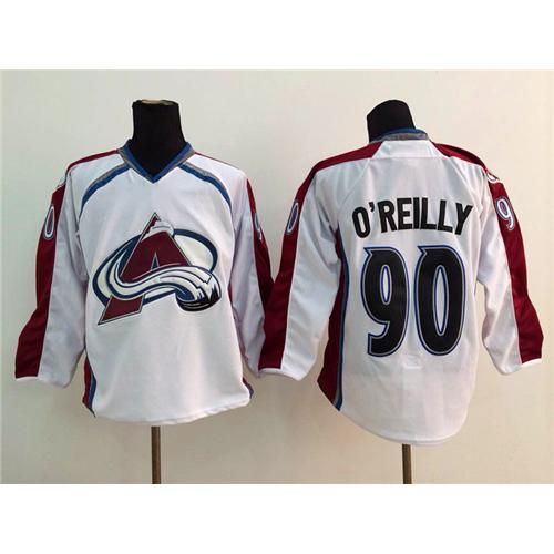 Avalanche 90 Ryan OReilly White Premier Hockey Jerseys Hockey Wears