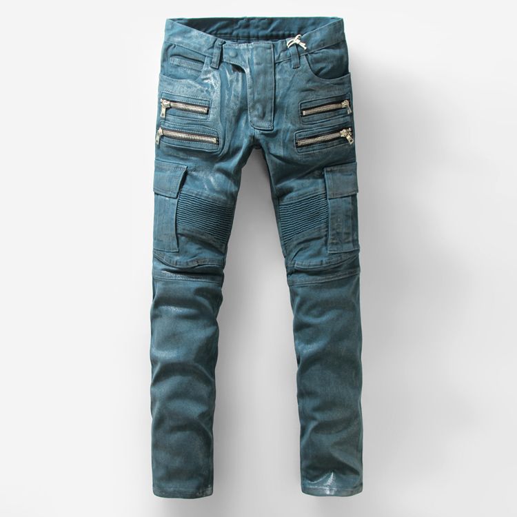 balmain style jeans cheap