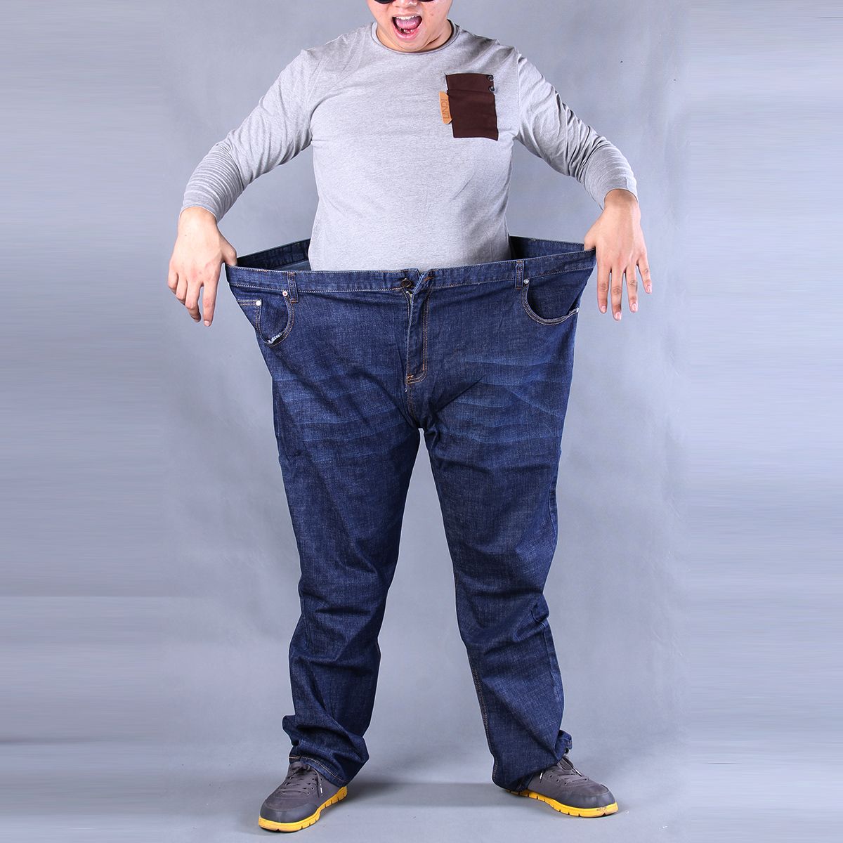 Discount 2015 Big Mens Clothing King Plus Size 50 52 54 56 58 60 Jeans 