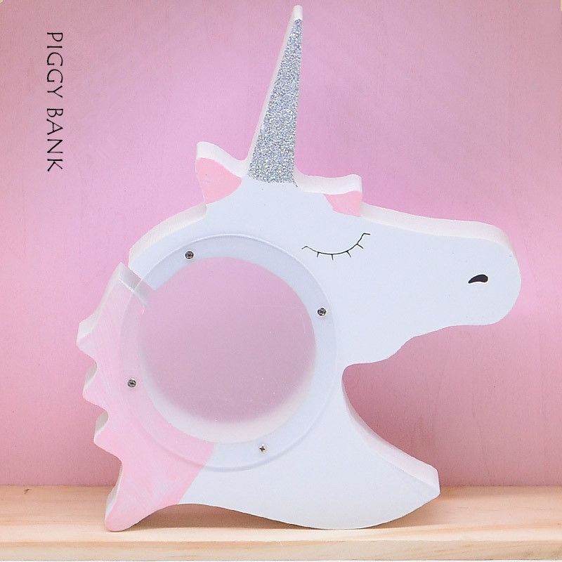 unicorn wooden toy box