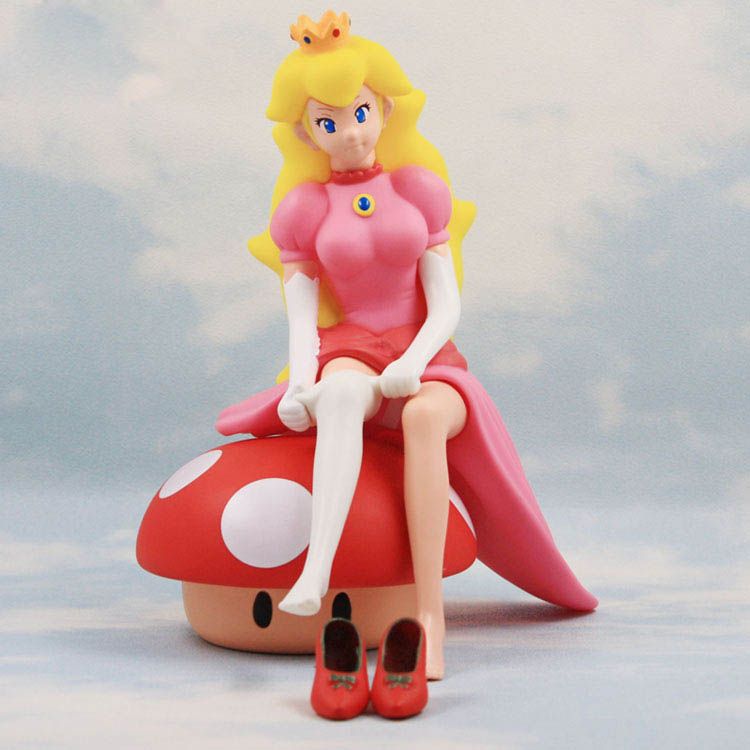 Completo Adolescente miércoles Super Mario Brothers Figuras Juguetes Muñecas Princesa Peach Mushroom  plástico Figuras Decoración Game Collection animado Toy