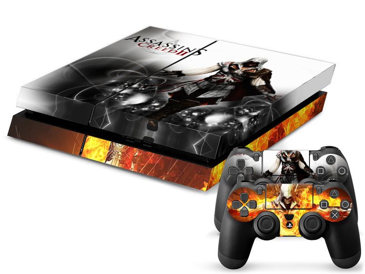 Rejse tiltale suspendere hugge Pop Assassins Creed PS4 Skin PS4 Decal Vinyl Stickers 1 Console Skin+2  Controller Stickers