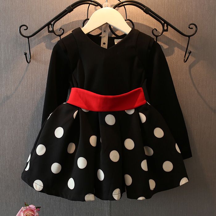 long sleeve black dress kids