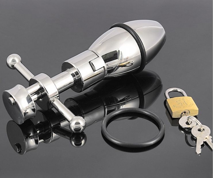 Male Chastity Device With Anal