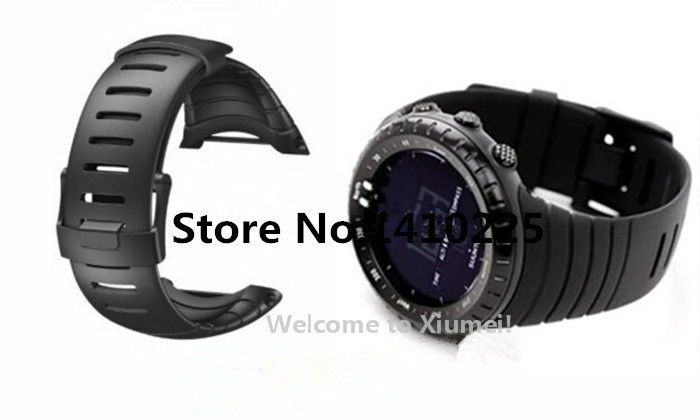 suunto core black silicone strap