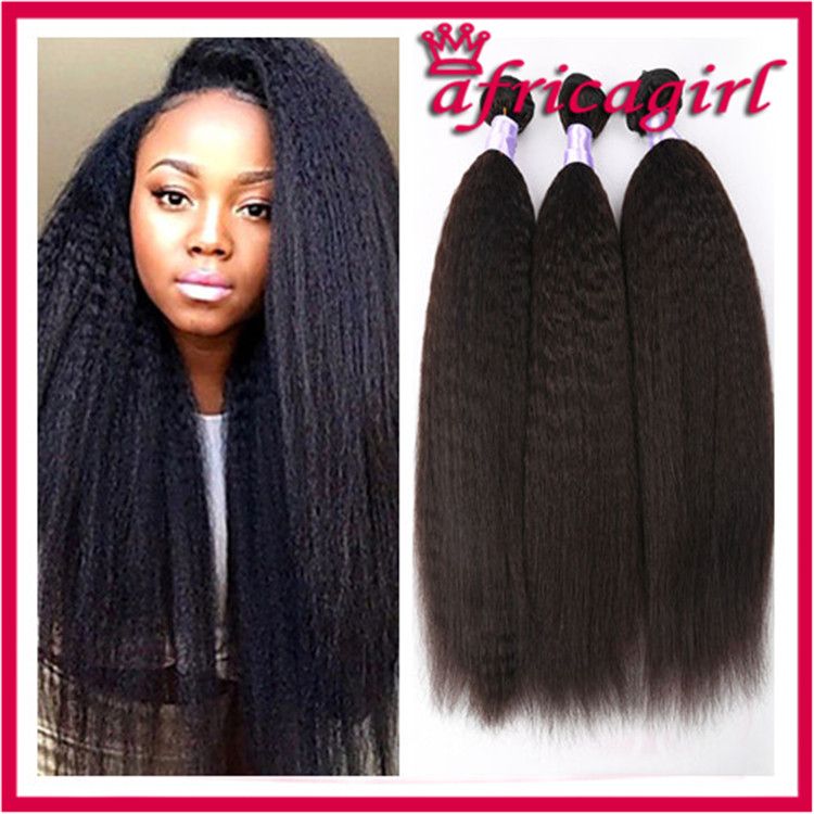 Top Quality Virgin Brazilian Afro Kinky Straight Hair Weave