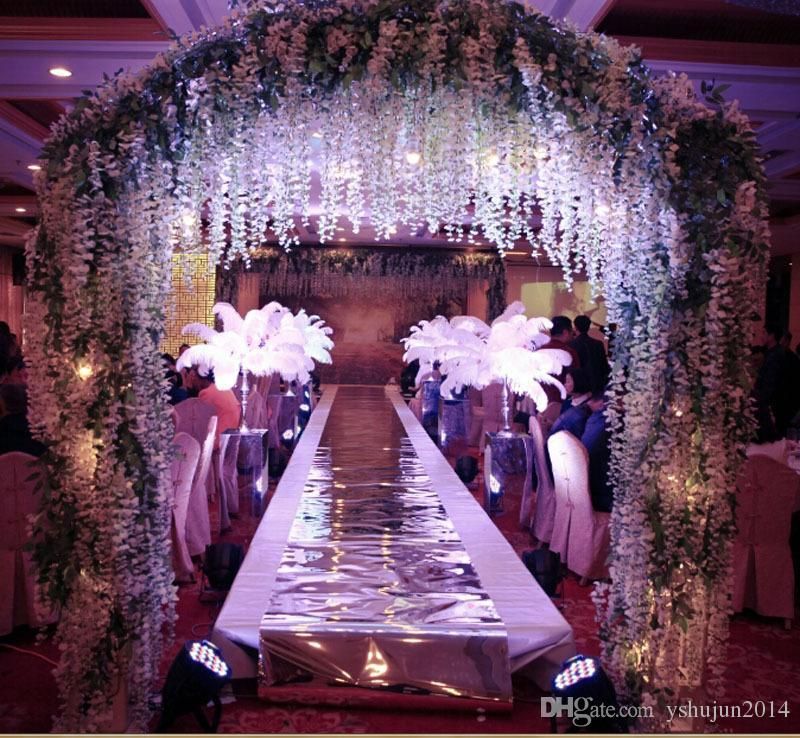 feather wedding centerpieces