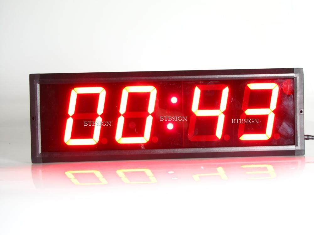 Brand new indoor red led countdown clock countdown count up time in 
