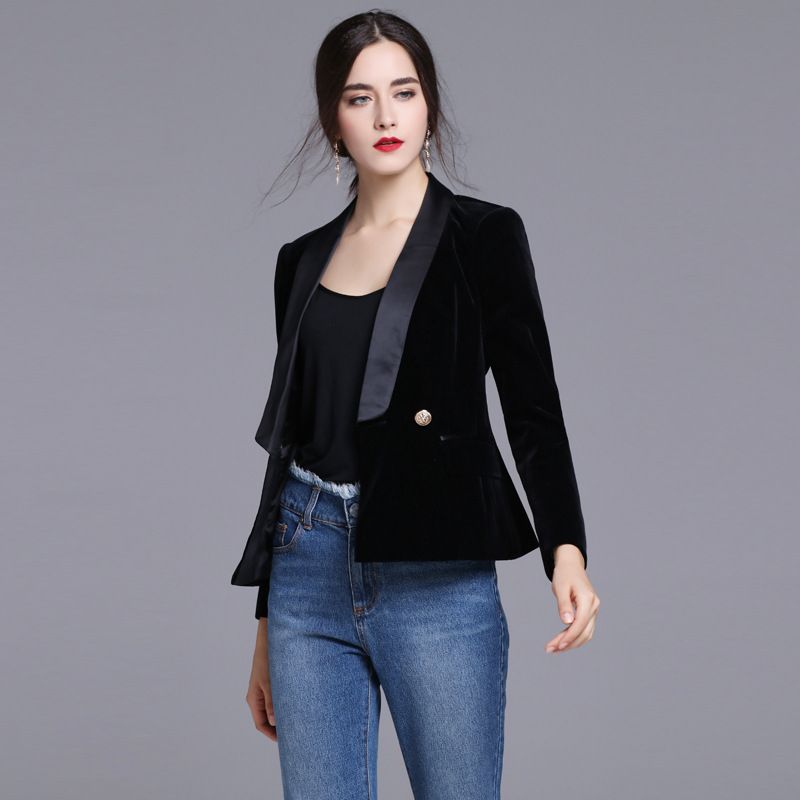 giacca nera donna lunga