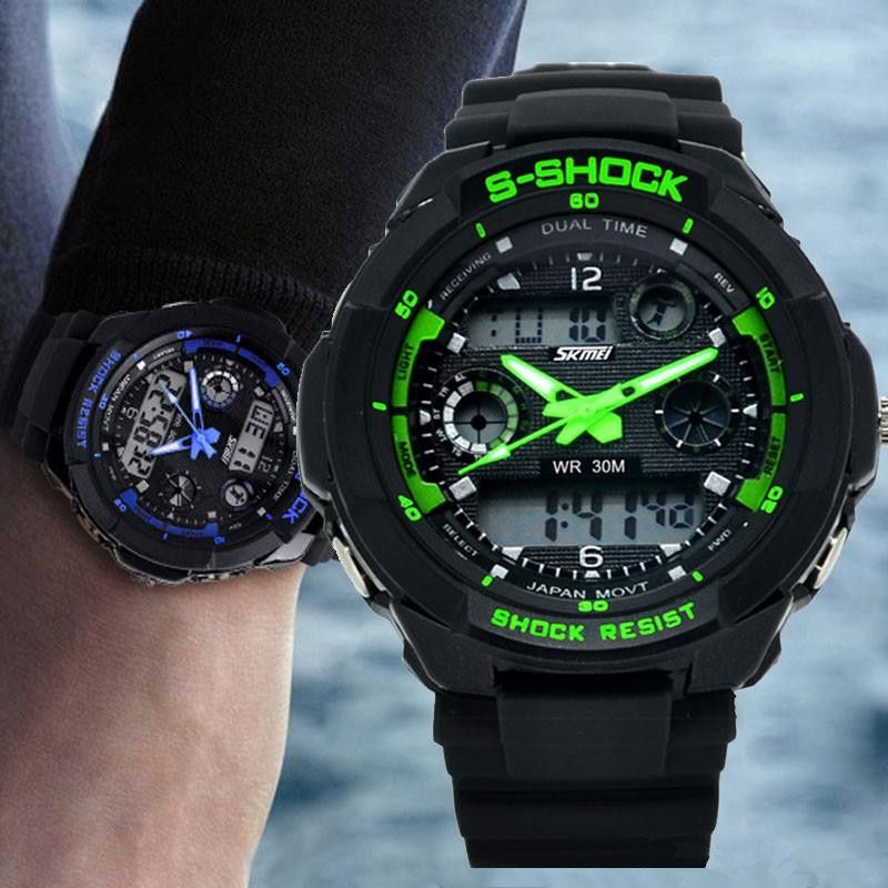 green sports watch