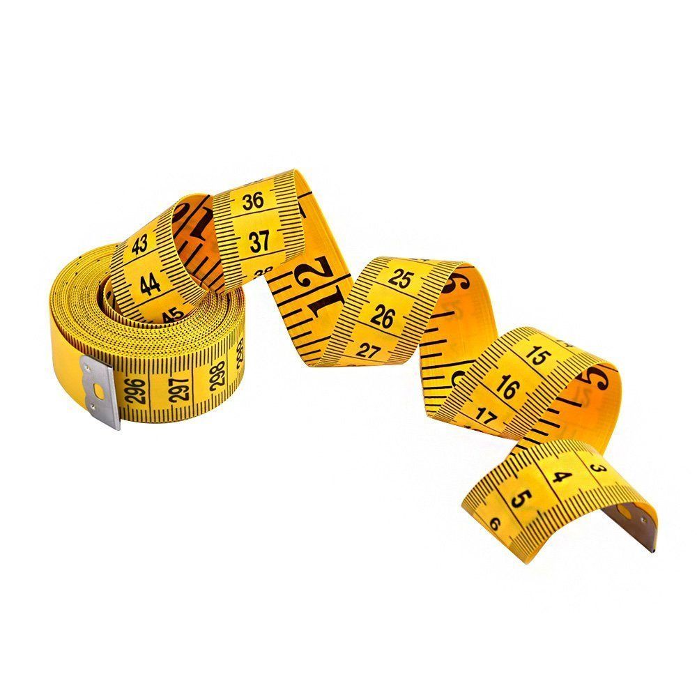 Yellow Soft Tape Measure, Measuring Tape Sewing, Seamstress, Tailor Cloth  Flexible Ruler Tape, 120 Inch, 300 Cm 