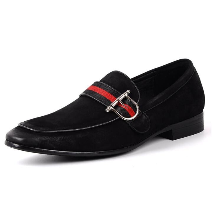 Fashion Black Loafers Mens Dress Shoes 