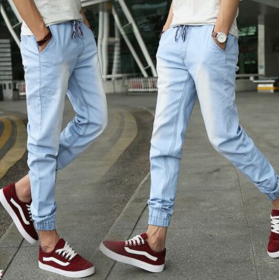 Buy Best And Latest Gender Wholesale New Summer Men Clothing Jean Joggers Fashion Knee Length Denim Joggers Cotton White Jeans Men Dhgate Com