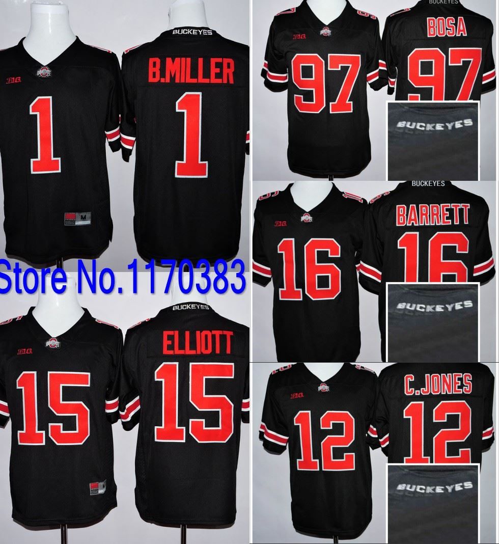 black red football jersey