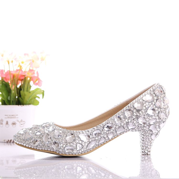 bling kitten heels