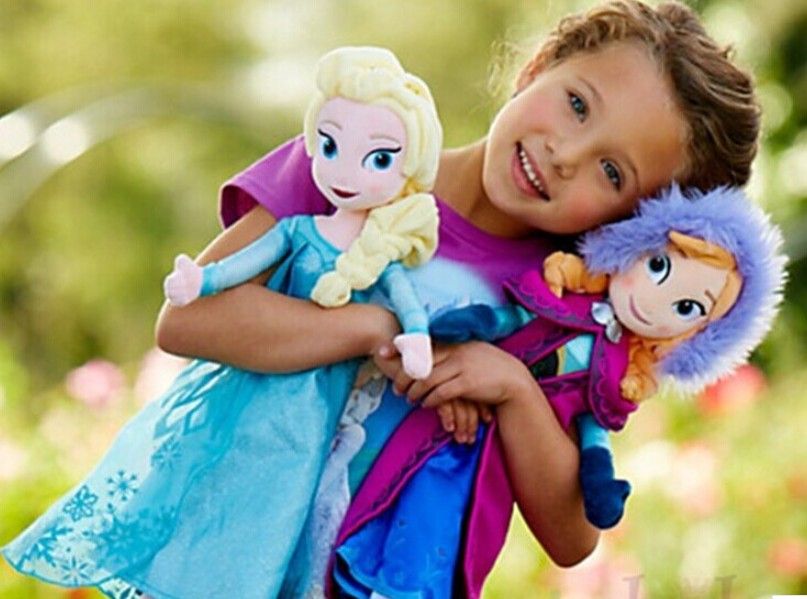 children and doll