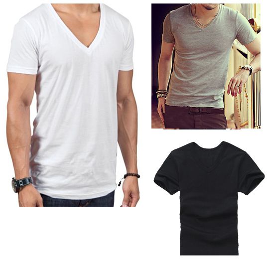 White v neck t shirt mens White v neck t shirt mens
