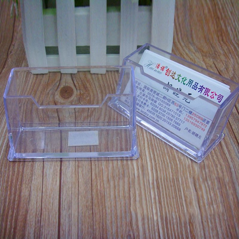 Wholesale Plastic Business Card Holder Transparent Card Display Stand Office Table Large ...