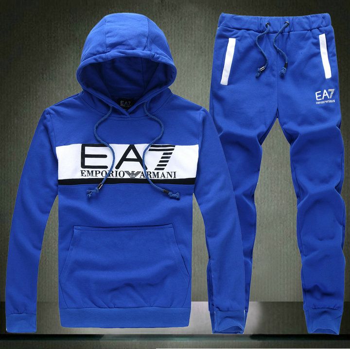 2020 EA7 Mens Fashion Hit Color Hooded 