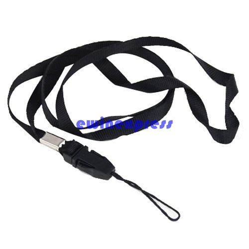 100x WHOLESALE Lanyards Neck Strap For ID Pass Card Badge USB Holder Loop Clip 