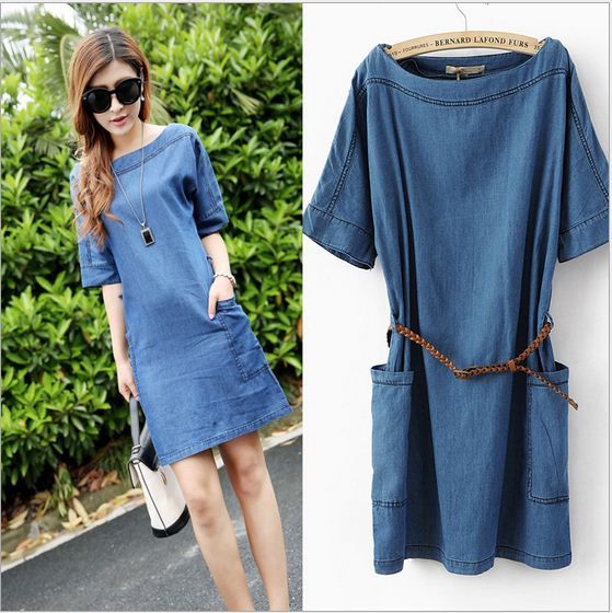 loose jean dress